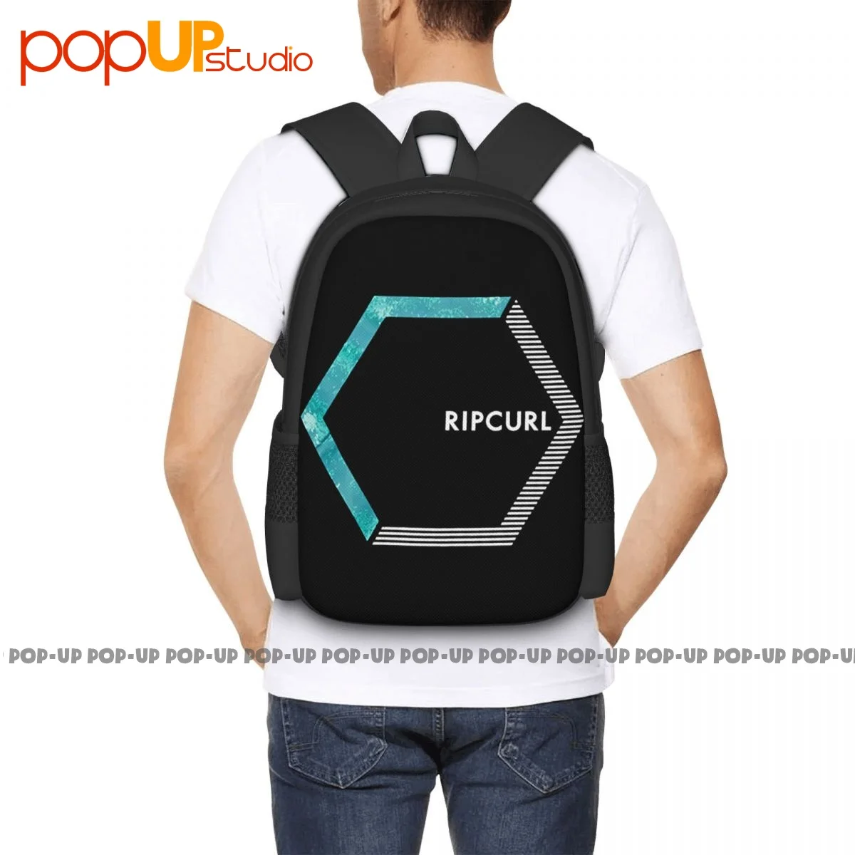 Rip Curl Backpack Large Capacity Gym Art Print Shopping Bag Bags For Travel