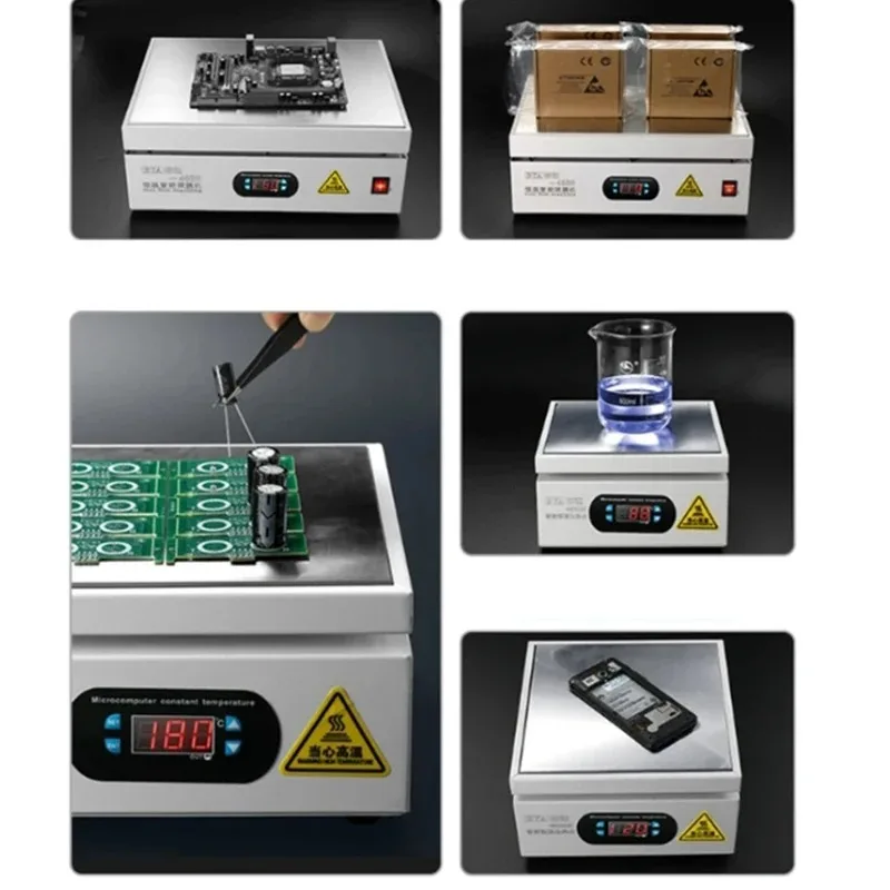 Stasiun Pemanas Digital 300*300Mm untuk Perbaikan PCB/LCD 1500W Platform Pemanasan Pelat Panas Elektronik dengan Kontrol Suhu