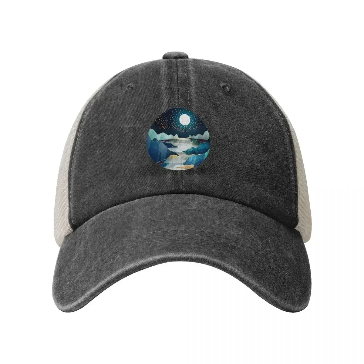 Moon Glow Cowboy Mesh Baseball Cap Sports Cap New Hat Hat Beach hiking hat For Man Women's