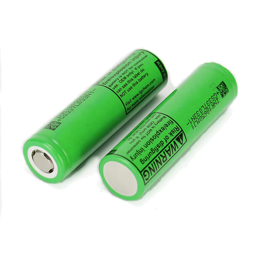 10pcs New 18650 battery for lg 3.7V MJ1 MH1 Rechargeable Battery 3200 mah to 3500mah  Lithium Li-ion batteries