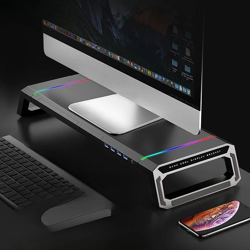 

Computer monitor heightening rack, multi-function bracket, desktop heightening rack, folding storage base