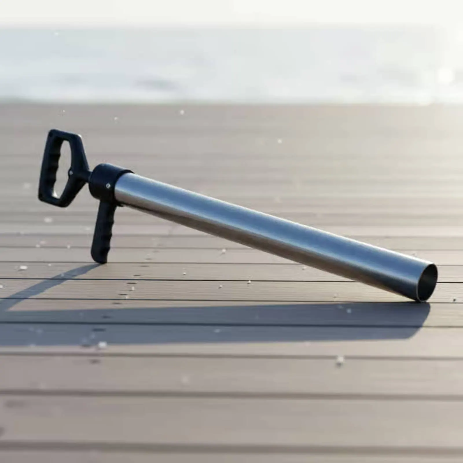 Stainless Steel Shrimp Pump Non Slip Handle Beach Clam Suction Tool Sea Worm Extractor for Shoreline
