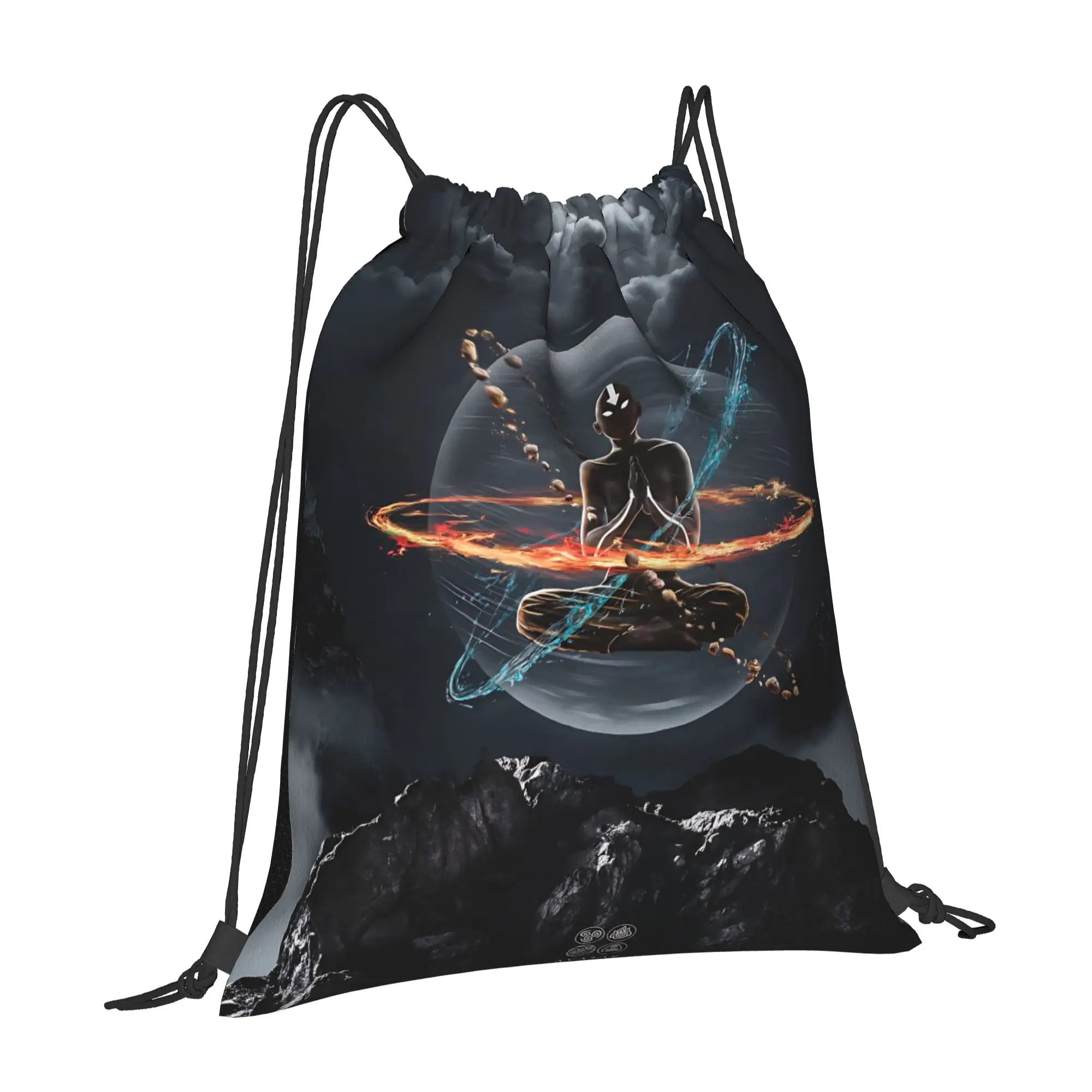 1 pc Nomad Warrior Avatar The Last Airbender Kawaii Drawstring Bags Shopping Shoe Clothes Storage Multi-function Teen Portable
