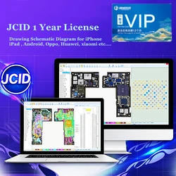 JCID-Diagrama esquemático de dibujo, tarjeta de dibujo de mapa de bits JC, licencia de 1 año para iPhone, teléfono móvil Android, reparación de placa lógica ZXW WXJ