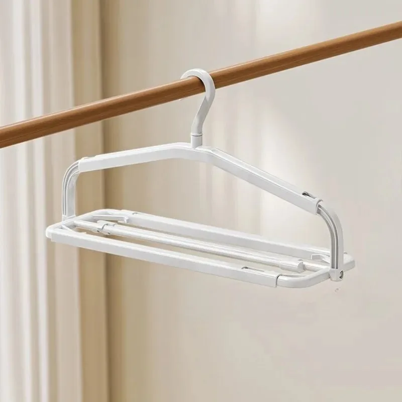 

Retractable large hanger drying sheets household balcony drying bath towels hanger non-marking non-slip multi-functional
