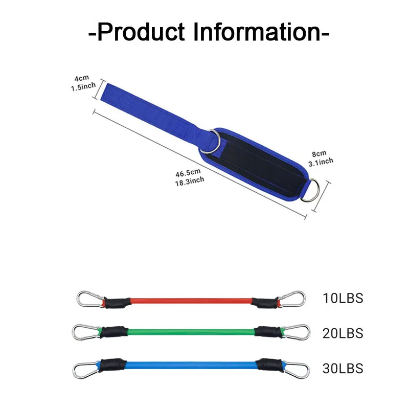 Ankle Straps Resistance Bands Set! 🦵💪 6