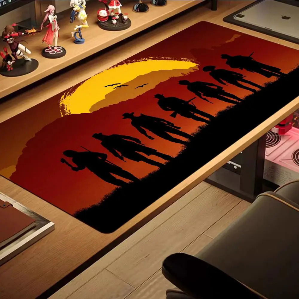 MouseMat Gamer XXL 2024 latest PC Desk Red Dead Redemption 2 Rubber Anti-slip Mouse Pad Gaming Abstract Large 1200x600mm