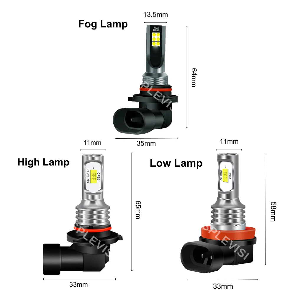 Kit fari per auto a LED 9005 + H11 + 9145 abbaglianti anabbaglianti fendinebbia Kit fascio di 360 gradi per Dodge RAM 1500 2500 3500