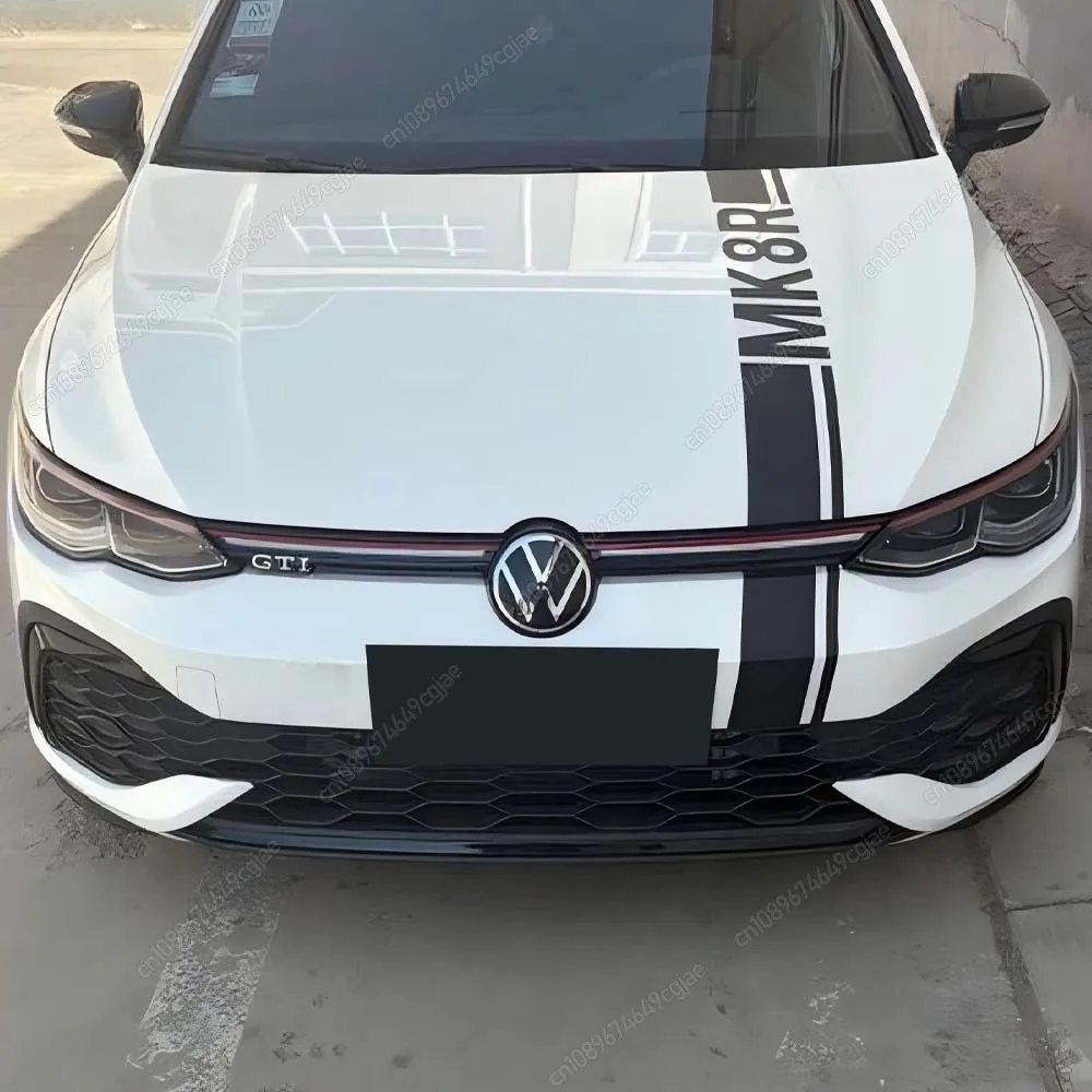 

For VW Golf 8 MK8 GTI / R-Line 2020-2024 ABS Tuning 2Pcs Car Front Bumper Side Splitter Spoiler Trim Fog Light Canard Body Kits