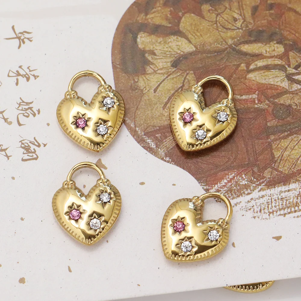 

Cordial Design 30Pcs 14*17MM Jewelry Accessories/DIY Stainless Steel Charms/Hand Made/Heart Shape/Pendant For Necklace #195258