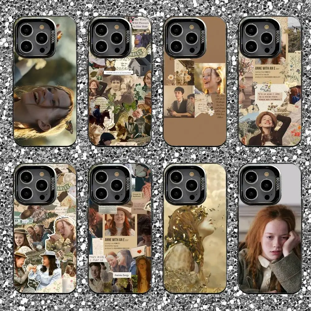 

Anne with an E Phone Case For iPhone 16,15,14,13,12,11,Pro,XS,Max,Plus,Mini,SE Black Candy Matte Shockproof Cover