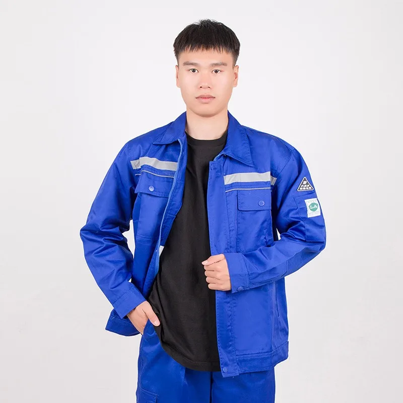 Anti-static Work Clothes Labor Insurance Clothes Electric Welding Clothes Spring and Autumn Long-sleeved Gas Station