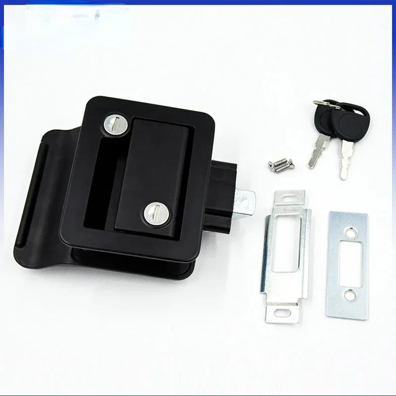 

Hot SalesBlack Handle Latch Aluminium RV Entrance Lock Camper Outdoor Lock RV Entry Door Latch RV Door Locks For Caravan Trailer