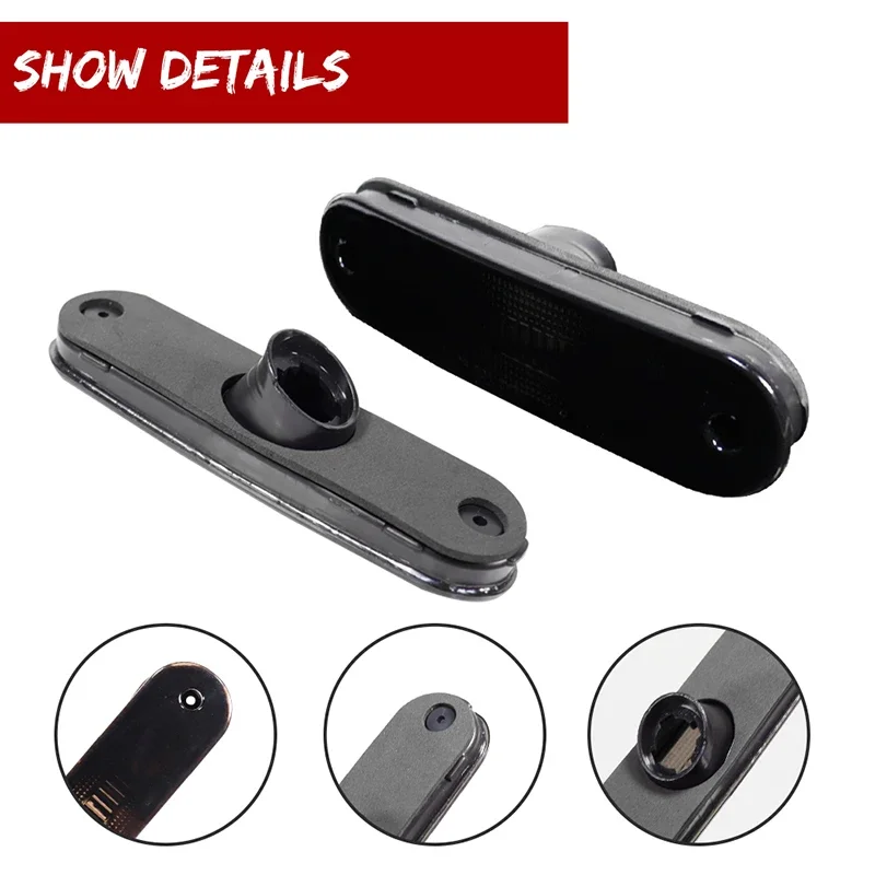 Smoked / Amber / Red Lens Front Rear Bumper Side Fender Marker Light Housings For Mazda Miata MX-5 1990-2005, No Bulb / Socket