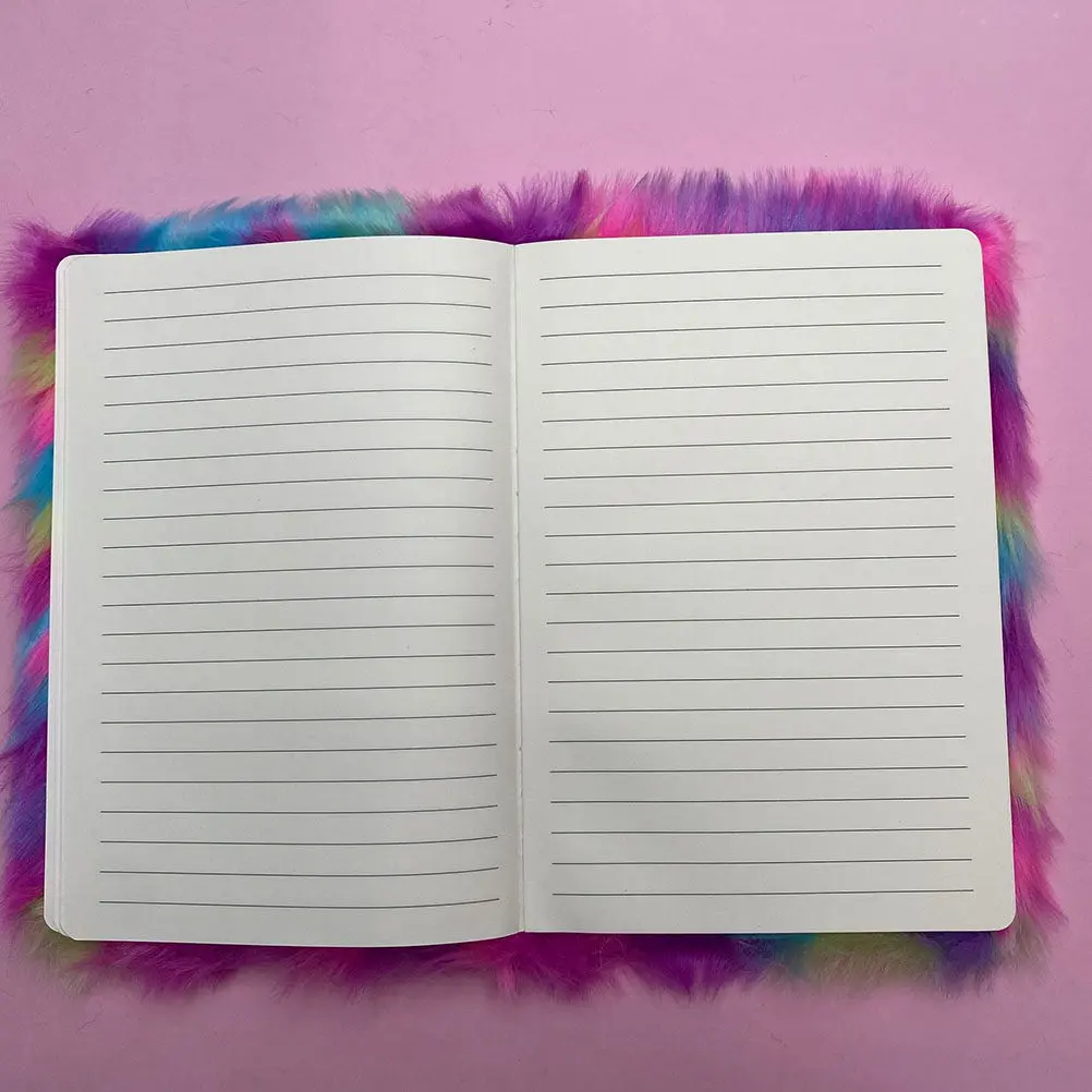 Cartoon Animal Design Retro Style Writing Notebook for Diary Travel Journal Creative Notes School Office Use Purple Cat