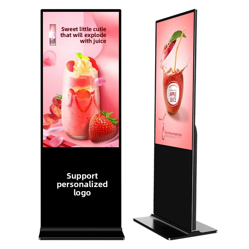 43/55inch Vertical Promotional Advertising Display All-in-One hine, Network Version RJ-060 Floor-standing Touchscreen LCD