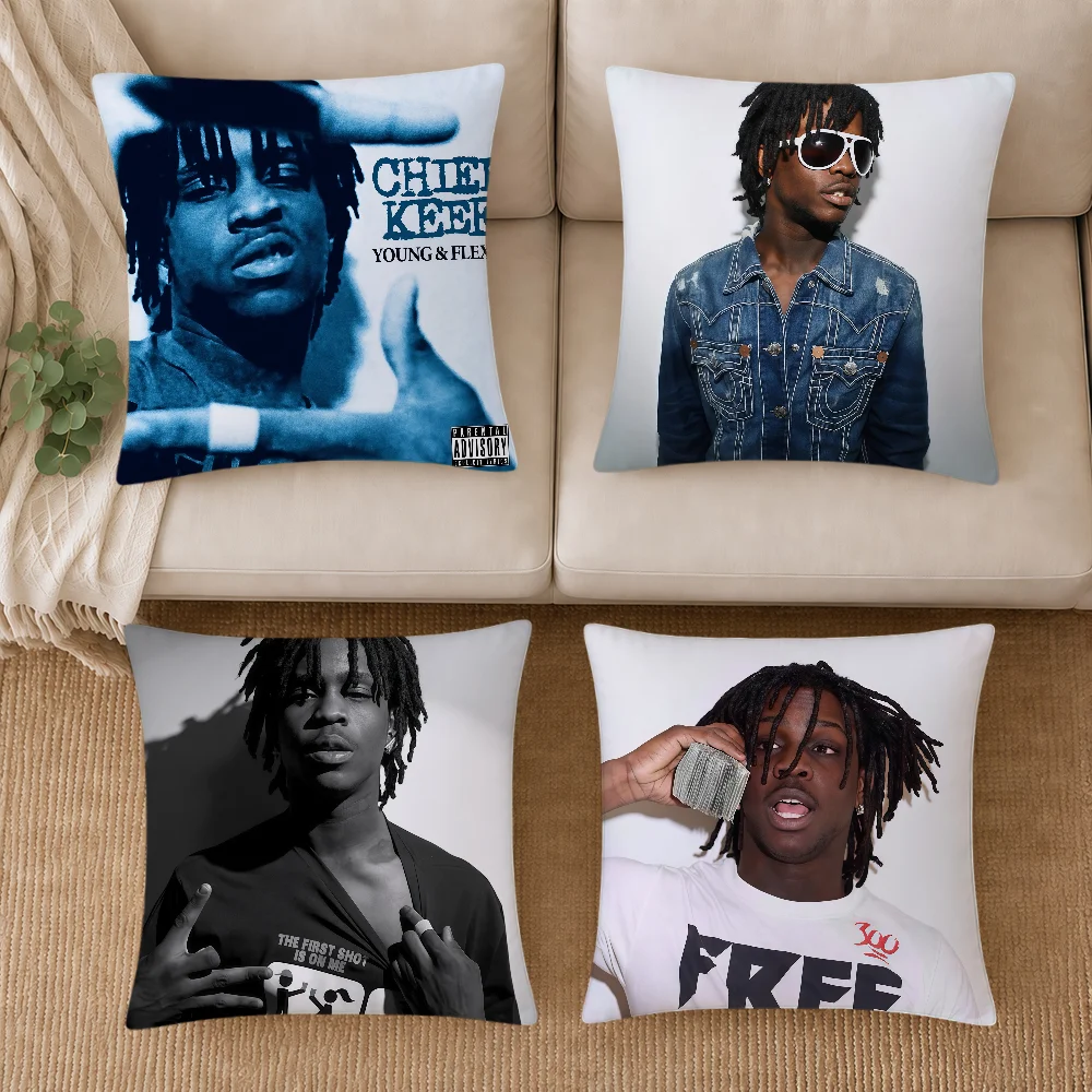 C-Chief Keef Cushion Cover Soft Pillowcase Double Sided Sofa Rapper Home Living Room Decor Bed Hogar Pillowcover Singer Gift