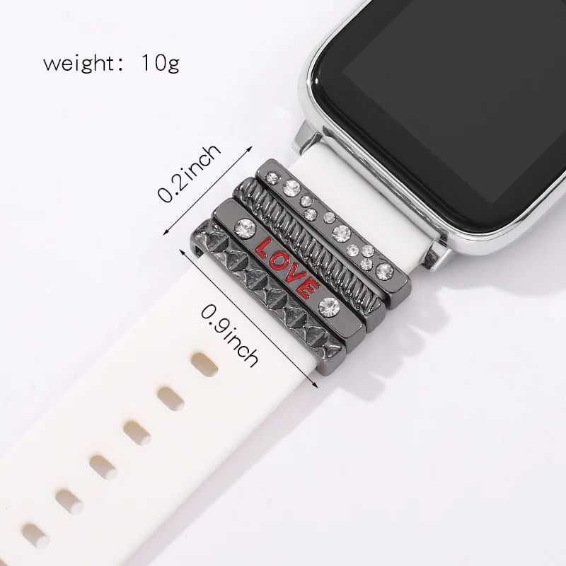 Cartoon Decorative Charms for Apple Watchband Silicone Strap Accessories Charm Nails Soft Bracelet Watch Band Charm for Iwatch