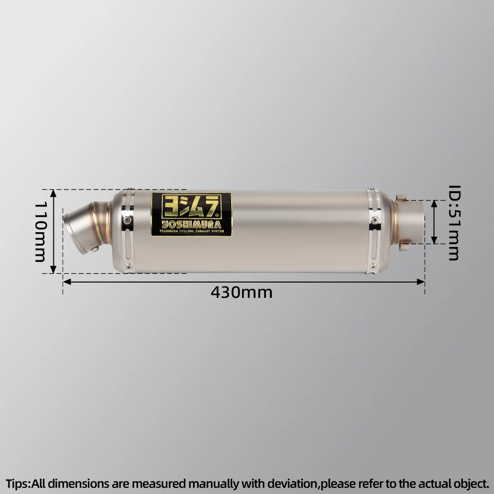 Slip on For CFMoto 300sr nk250 250sr Motorcycle Exhaust Full System Escape Moto Modified Front Link Pipe with Yoshimura Muffler
