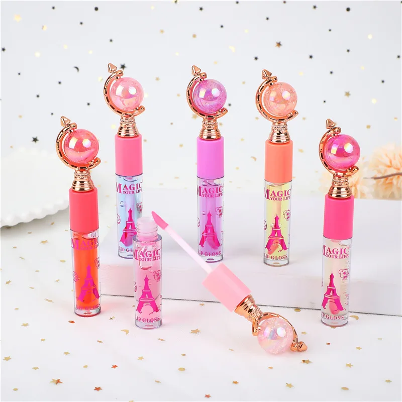 24Pcs 6Colors Globe Design Color Changing Lip Gloss Set PH Tinted Hydrating Moisturizer Magic Liquid Lipstick Lips Cosmestic