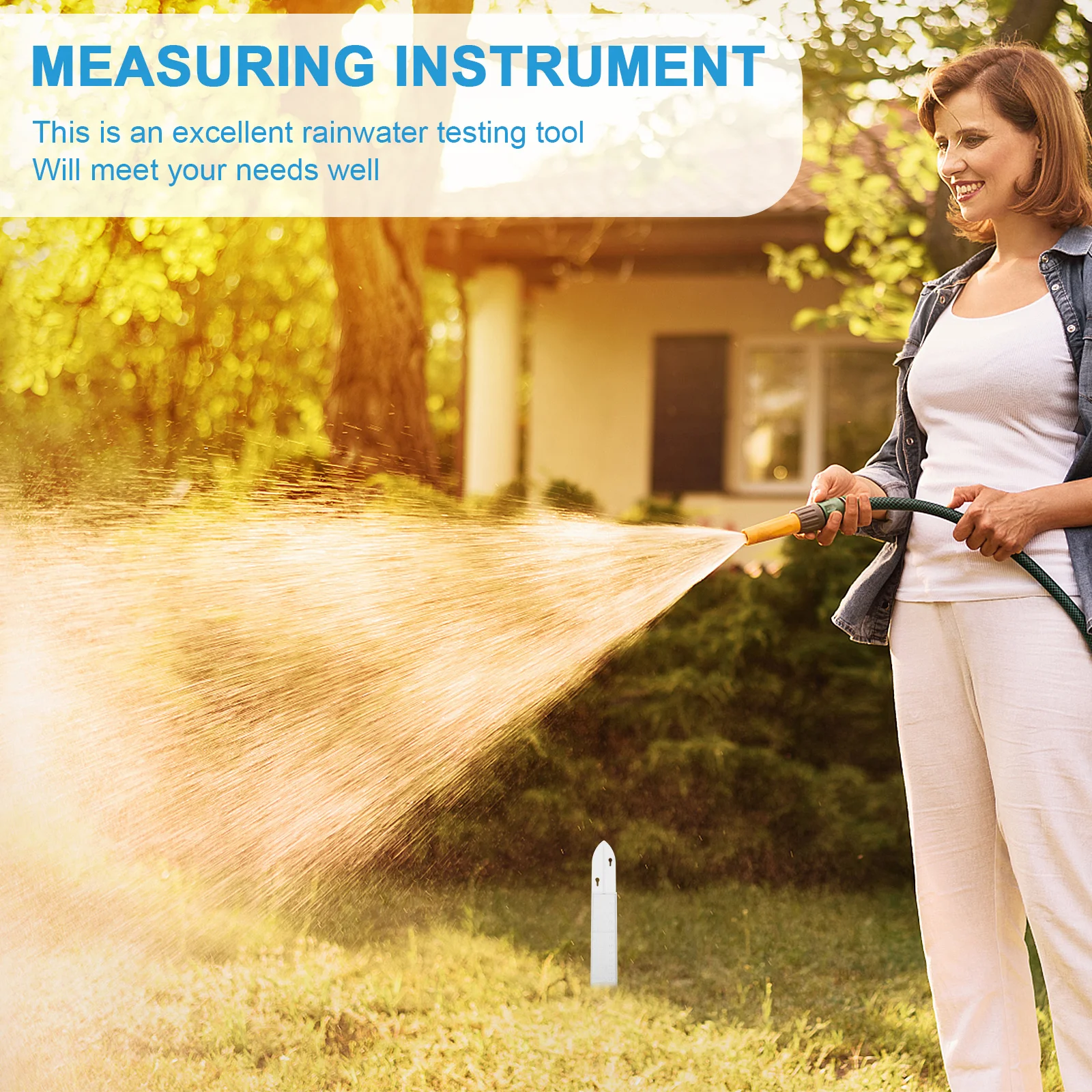 

1Pcs Rain Gauge Plastic High-Density Graduated Outdoor Precipitation Measurement Tool for Home Weather Monitoring Rainfall Gauge