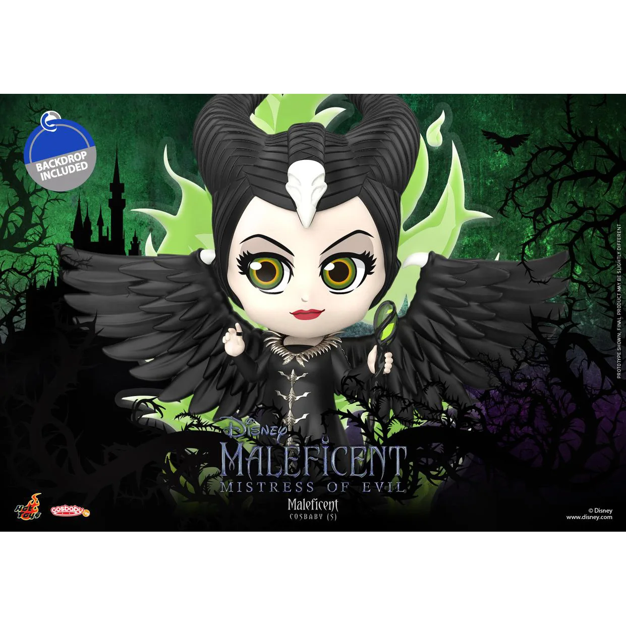 Stock Original HOTTOYS COSBABY COSB696 Maleficent Maleficent Mistress of Evil Movie Character Model Collection Artwork Q Version