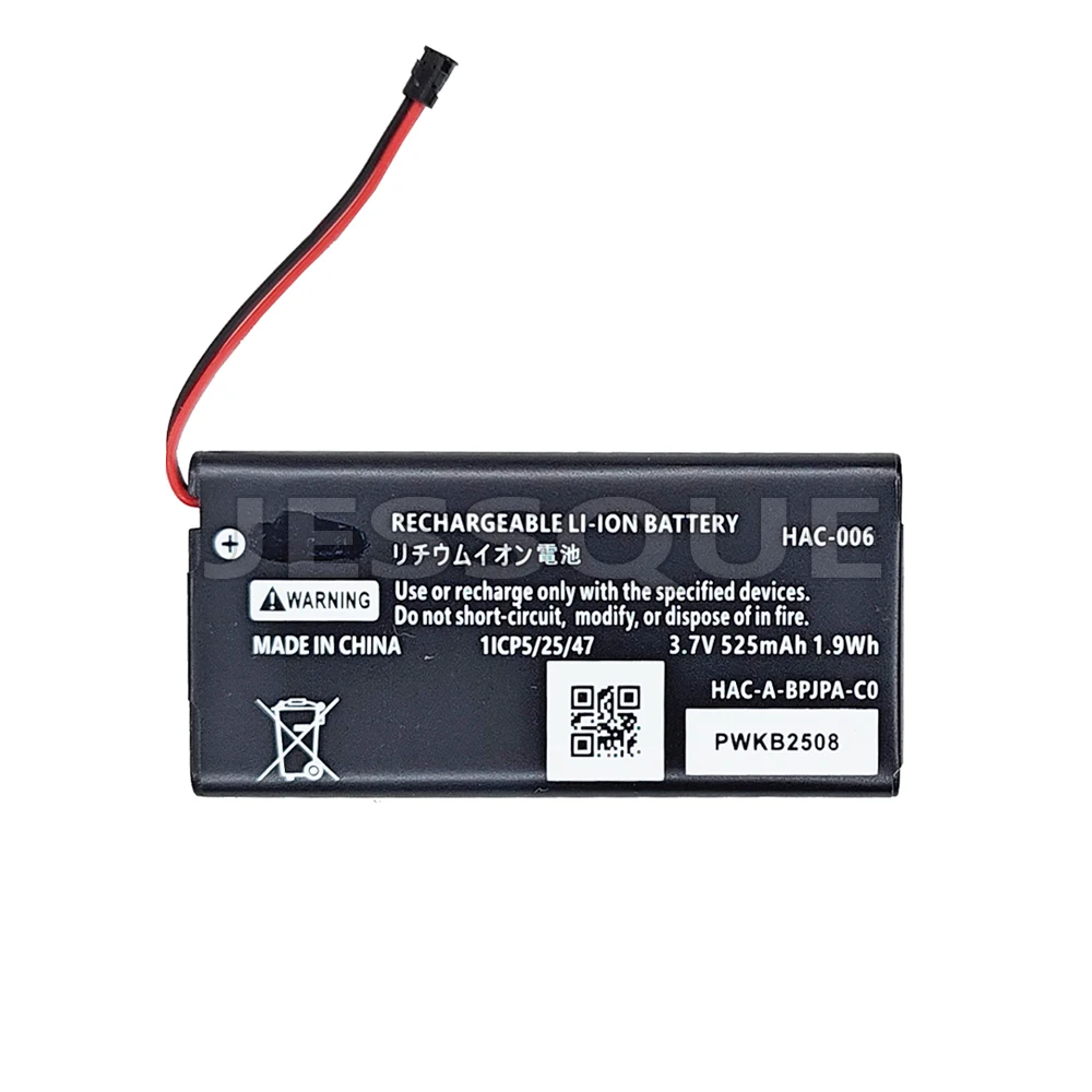 Full New 525mAh AC 006 HAC-006 Battery For Nintendo Switch NS JoyCon Joy-Con HAC-BPJPA-C0 HAC-015/016 HAC-A-JCR-C0 Controller