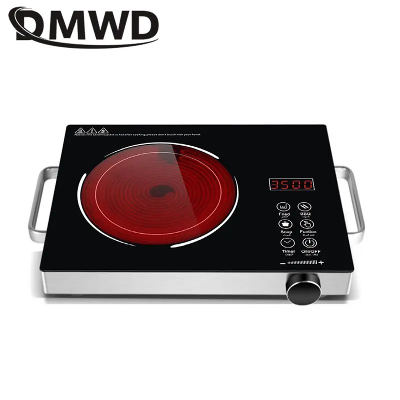 DMWD 110/220 فولت 3500 واط المنزلية التعريفي طباخ الكهرومغناطيسية فرن مقاوم للماء موقد كهربائي الذكية اللمس التحكم لوحة التدفئة