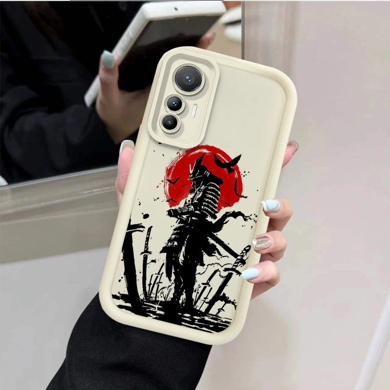 اليابان شبح الوجه الساموراي قضية الهاتف ل Xiaomi Poco F7 F6 F5 F4 F3 M5s C65 C75 C71 X7 X6 X5 X4 GT X3 NFC M7 M6 Pro 4G 5G غطاء