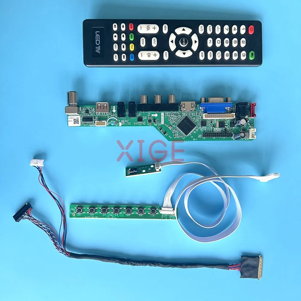 

Плата контроллера драйвера для LP140WD1-TLM1 LP140WD1-TLD2 комплект DIY экран ноутбука HDMI + VGA + AV + USB аналоговый телевизор 14 "1600x900 40-контактный LVDS