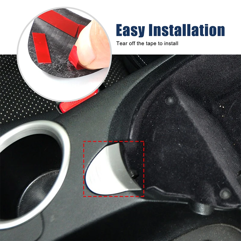 

1piece set Real carbon fiber For Nissan 370Z 2009-2020 car center control armrest box switch button cover sticker accessories