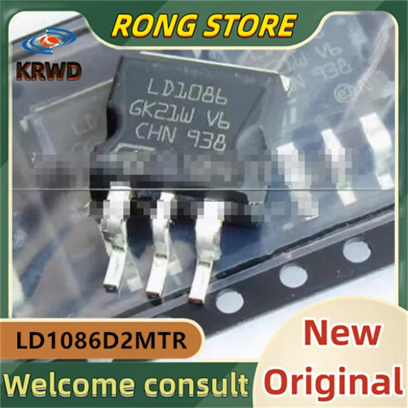 10PCS  LD1086 New Original LD1086D2MTR LD1086D2M 1.5A D2PAK TO-263