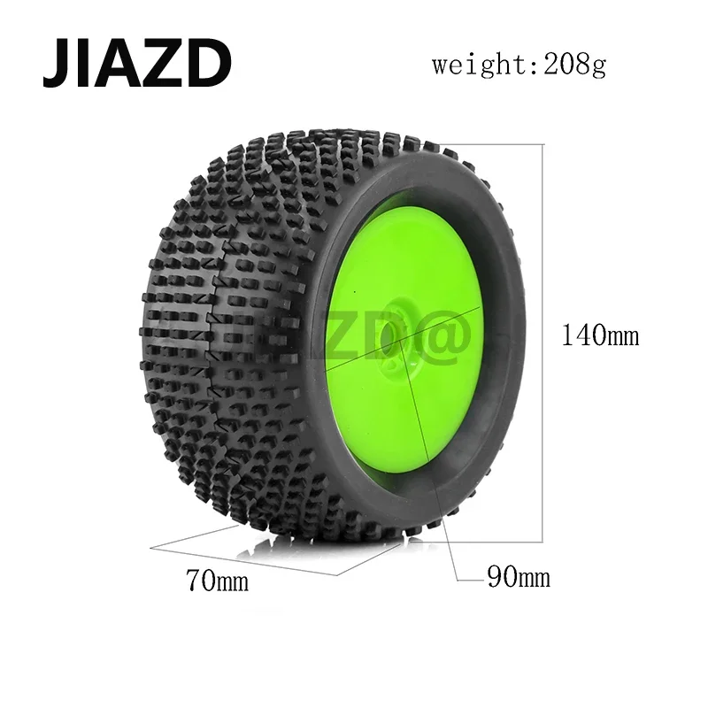 4pcs 140mm 1/8 RC Racing Car Off-Road Buggy Tires Wheel 17mm Hex for ARRMA Redcat Team Losi Kyosho VRX HPI WR8 HSP Hobao