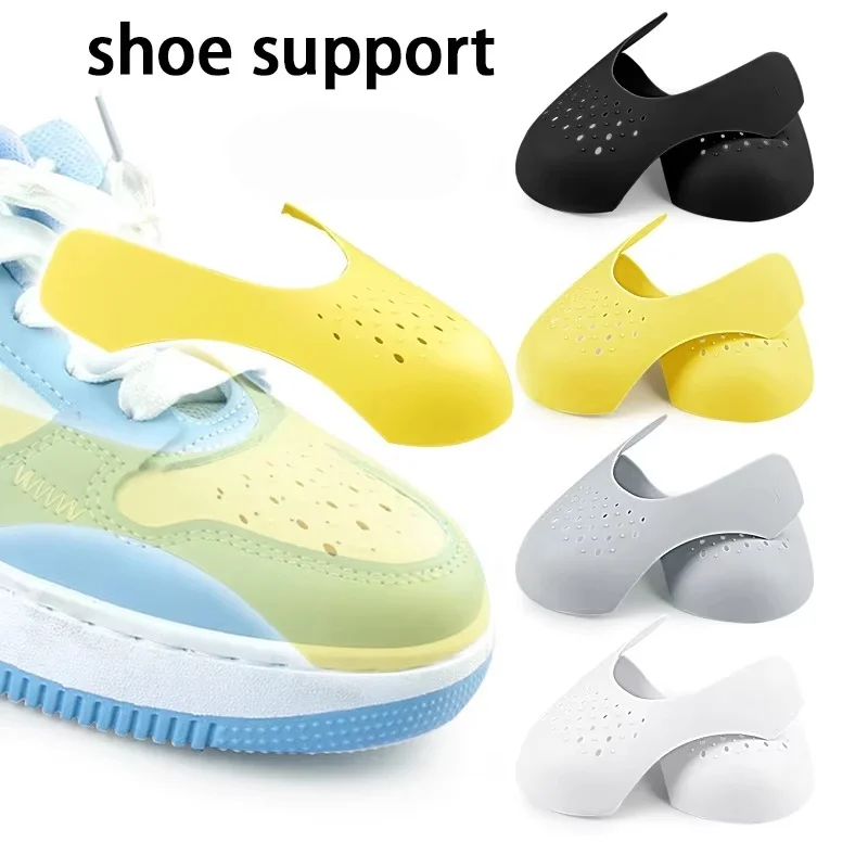 Anti Crease Shoe Toe Support Guard Breathable Plastic Shoe Head Shaper Anti-collapse Shoe Toe Protector for Sneakers