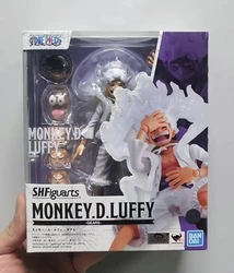 100% oryginalny Bandai Sh Figuarts Shf One Piece Monkey.D.Luffy Gear 5 Gear5 Action Figuarts Model postaci z anime zabawki pcv figurka prezenty