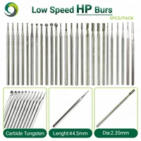 5 Piezas de Fresas Dentales de Carburo de Tungsteno, Fresas HP para Odontología Quirúrgica, Taladro de Baja Velocidad, Diámetro 2.35mm, Materiales Dentales