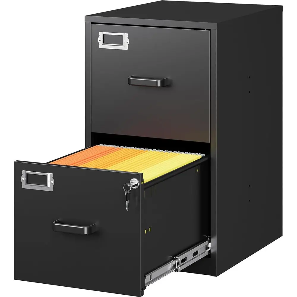 

2 Der ile Cabinet with Lock,Narrow Veal iling Cabinet,Under Desk ile Cabi,Black Metal ile Cabior Home Oice,it Letter/A4/Legal Si