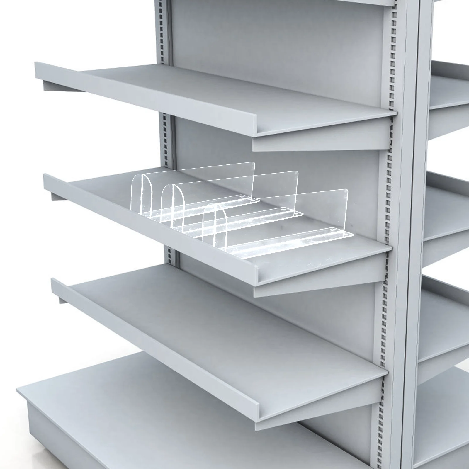 

PVC Store Goods Separator Shelves Supermarkets Splitter Transparent Premium Not Efficient Classification