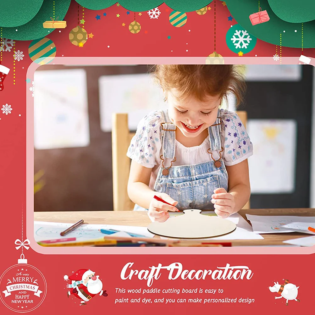 

6Pcs Wooden Cutting Board DIY Drawing Tray High-Class Easy Clean Practical for Baking Gift Wooden Cutting Board