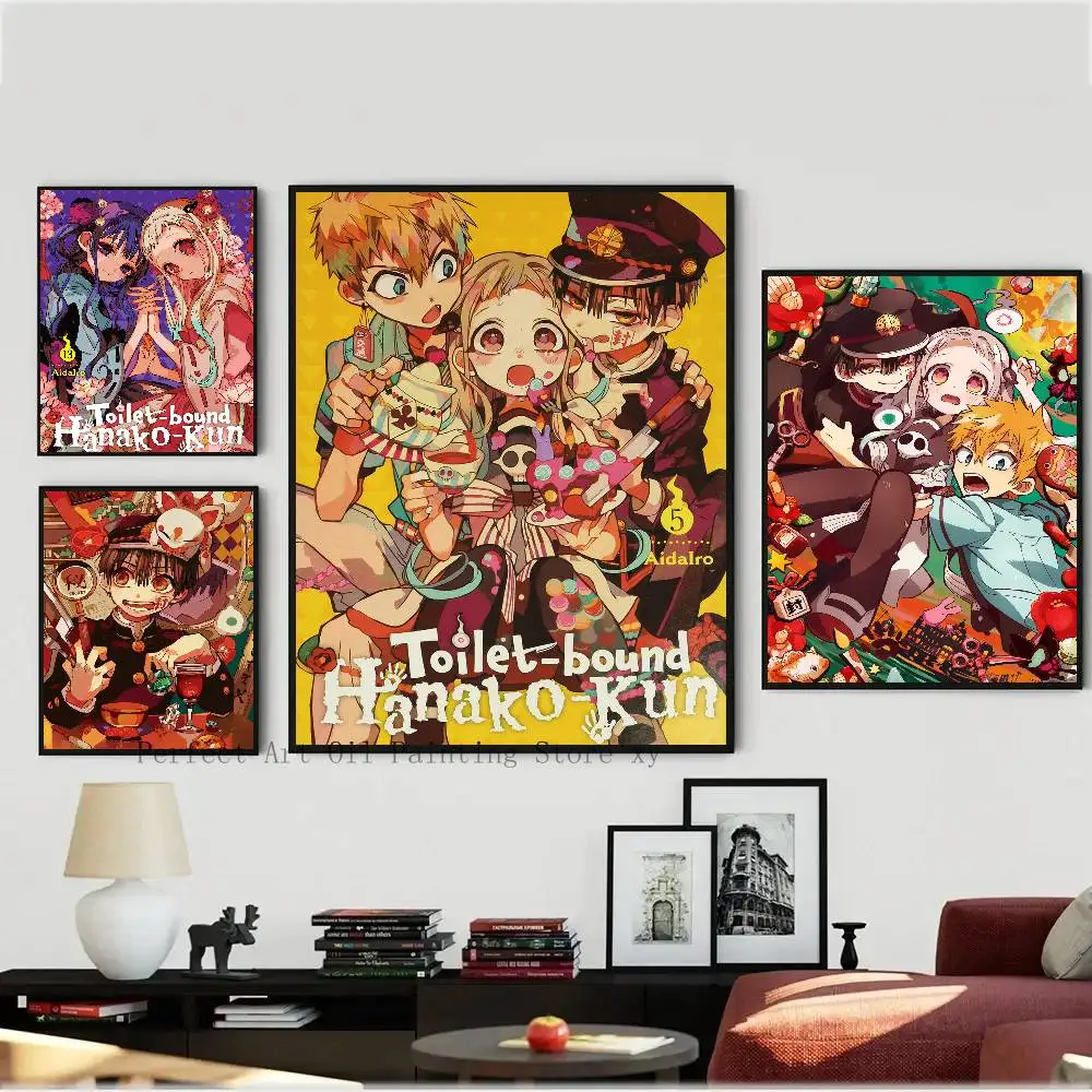 Toilet Bound Hanako Kun Posters Living Room Bar Cafe Quality Canvas Vintage Style Comics Painting Art Home Wall Decor Picture