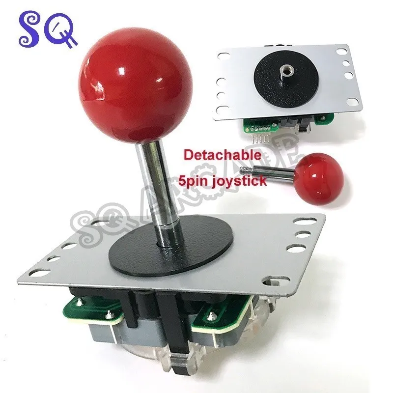 Arcade Diy Parts Detachable 5pin Joystick Shaft Ball Top Retro Crafts Quick Release 4 8 Way Stick