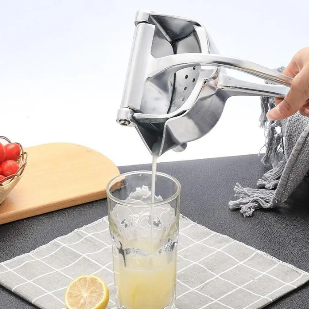Fruit Juice Squeezer Heavy-Duty Metal Lemon Squeezer Easy Manual Citrus Press Juicer Ergonomic & Durable For Fresh Juice