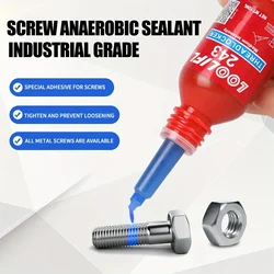 10/50ml Thread Locking Glue 243 Screw Glue Tightening Screws Prevent Loosening Rusting Caulking Temperature Resistance Anaerobic