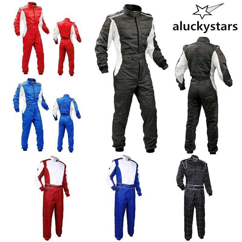 High Quality F1 Car Racing Suit Jumpsuit 4WD Rally Kart Suit Coveralls Men Women Fireproof Waterproof Motorcycle Karting Suit