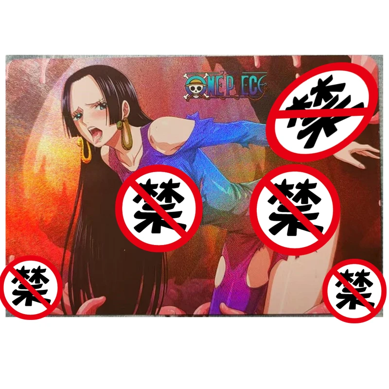 1 unids/set DIY esconder tarjeta de Anime serie de una pieza Hancock ACG tarjeta desnuda Sexy juguete para regalo juego hecho en casa Anime tarjeta de colección de cómic