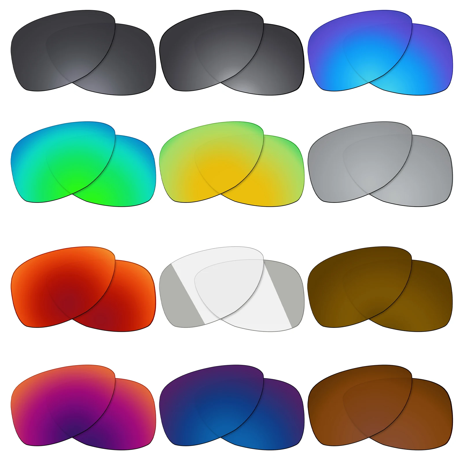 

OOWLIT Polarized Replacement Lenses for Oakley Dispatch 2 OO9150 61mm Sunglasses - Multi Color