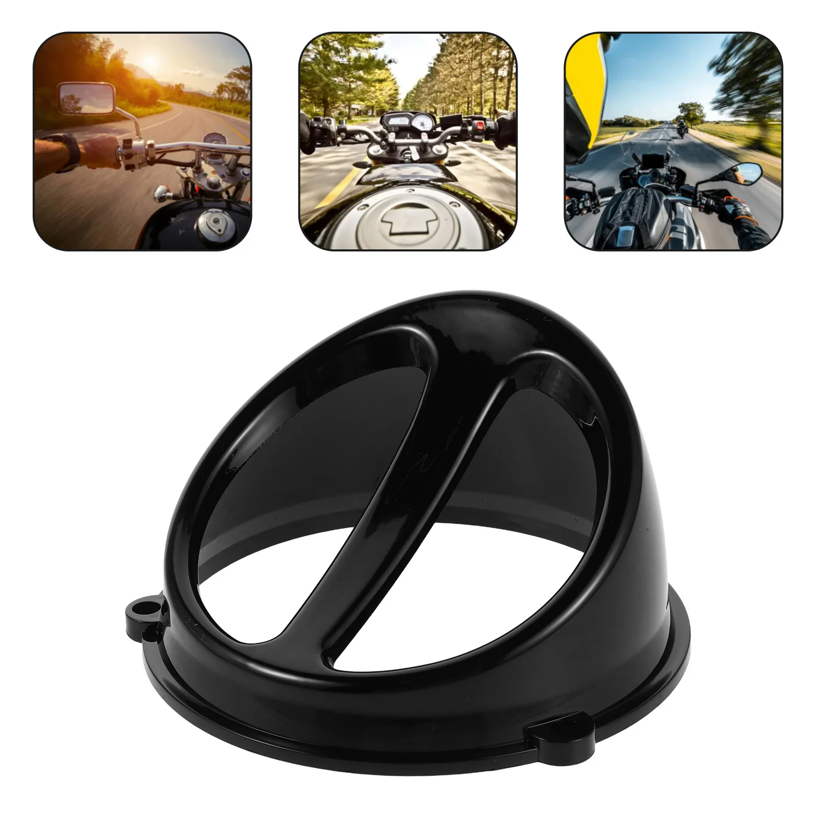 

Motorcycle Air Intake Hood Cover Universal Fit ABS Weather Resistant Engine Protection Vent for Dirt Debris Noise Reduction