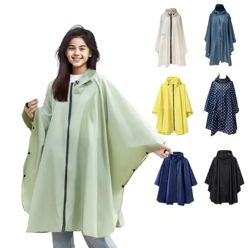 

2025 Unisex Lightweight Fashion Cape Raincoat, Waterproof Foldable Hiking Poncho, Japan Korea EU US Style