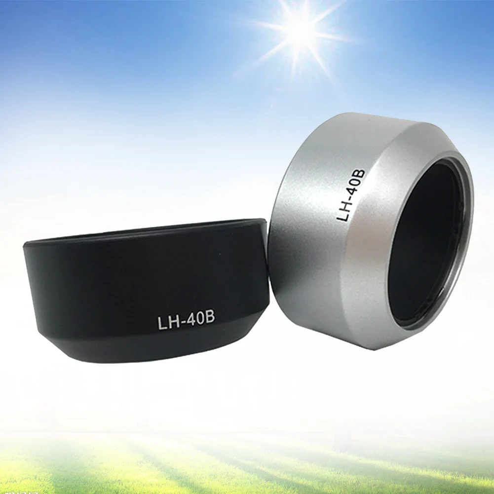 LH40B Professional Lens Hood Camera Accessories Durable Practical 45mm Easy Install Solid Protective For Olympus M.ZUIKO DIGITAL