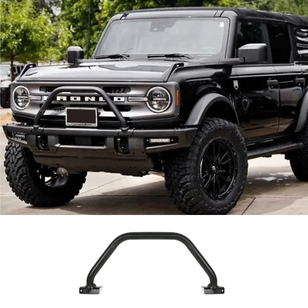 

Усиление переднего бампера, высокий U-образный бампер для Ford Bronco 2021+, модифицированные защитные детали для бездорожья